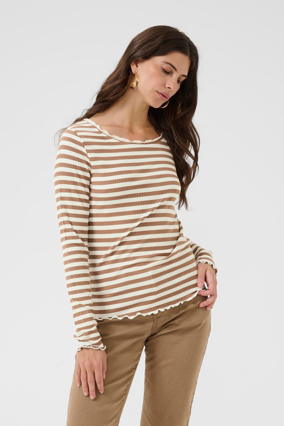 T-Shirt pour femme par Cream | 10614637 Crème Cacao | Boutique Vvög, vêtements mode pour homme et femme