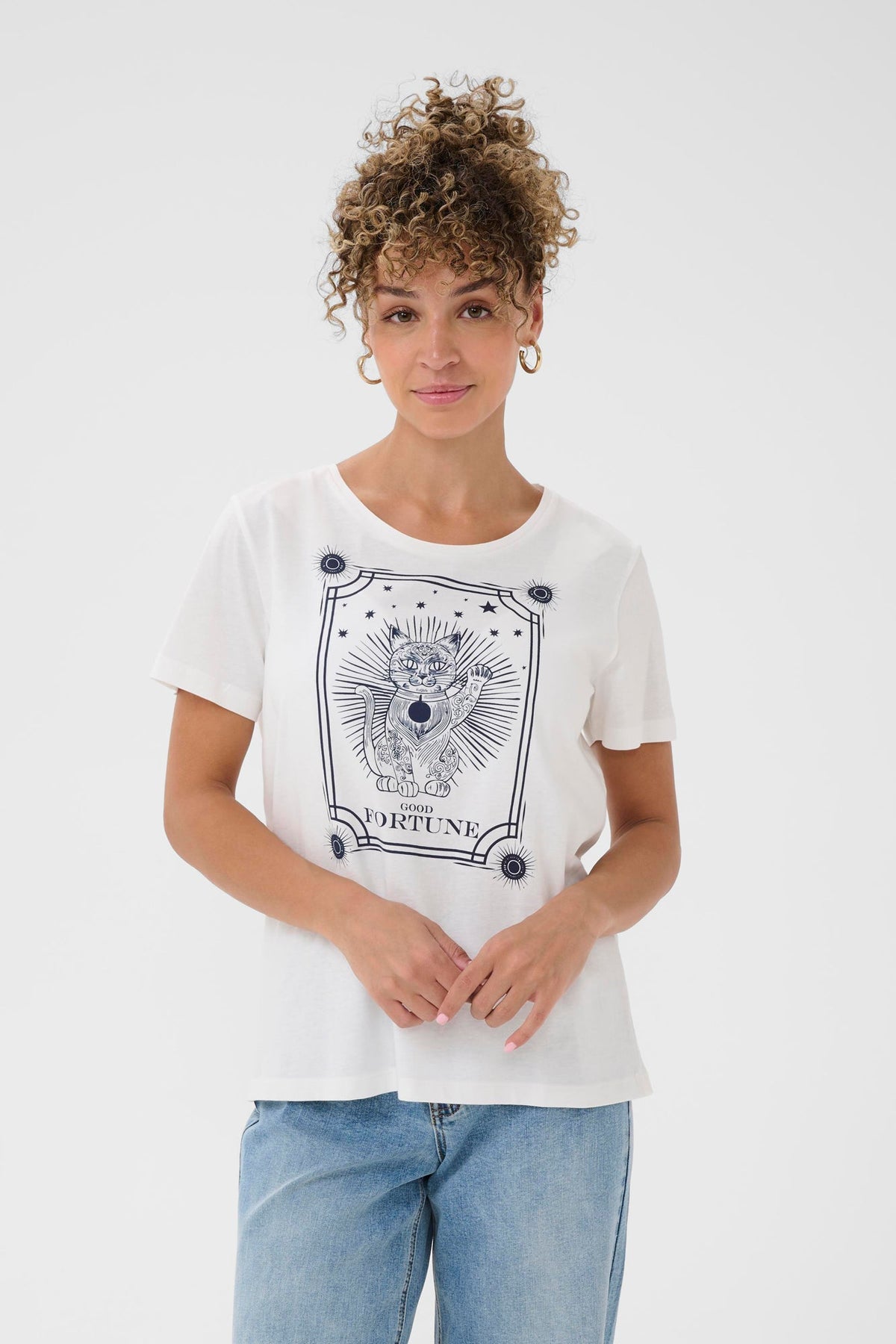 T-Shirt pour femme par Cream | 10614660 Marine Fortune | Boutique Vvög, vêtements mode pour homme et femme