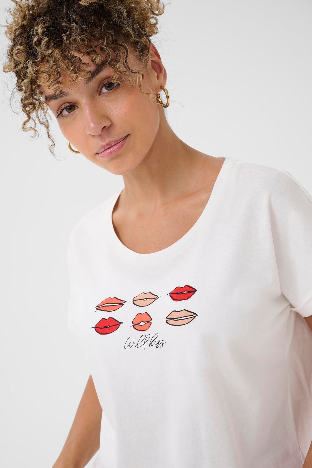 T-Shirt pour femme par Cream | 10614661 Lèvres Rouges | Boutique Vvög, vêtements mode pour homme et femme