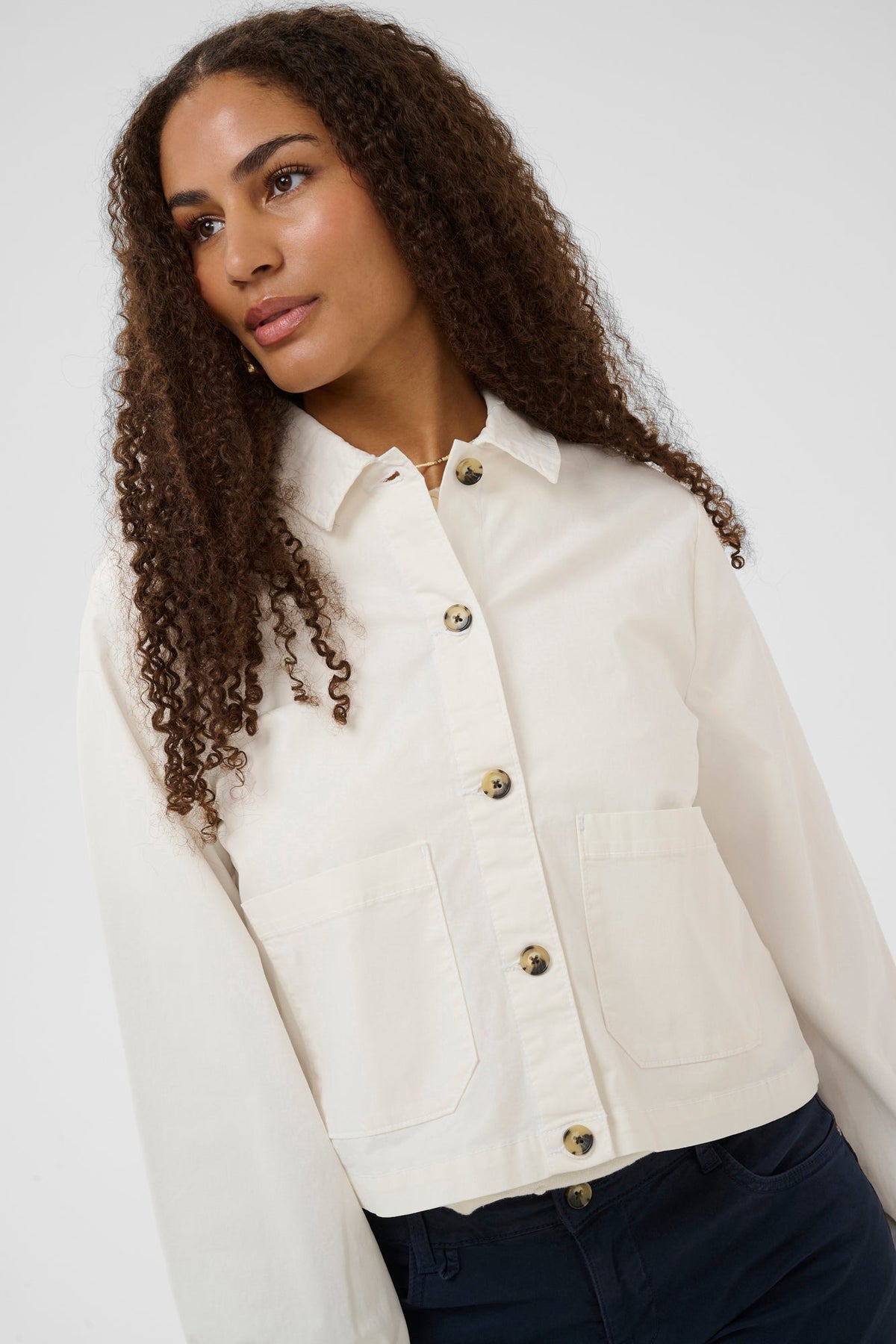 Surchemise pour femme par Cream | 10614741 Blanc Neige | Boutique Vvög, vêtements mode pour homme et femme