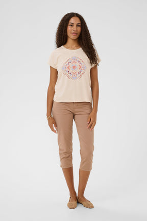 T-Shirt pour femme par Cream | 10614825 Aztèque Rouge | Boutique Vvög, vêtements mode pour homme et femme