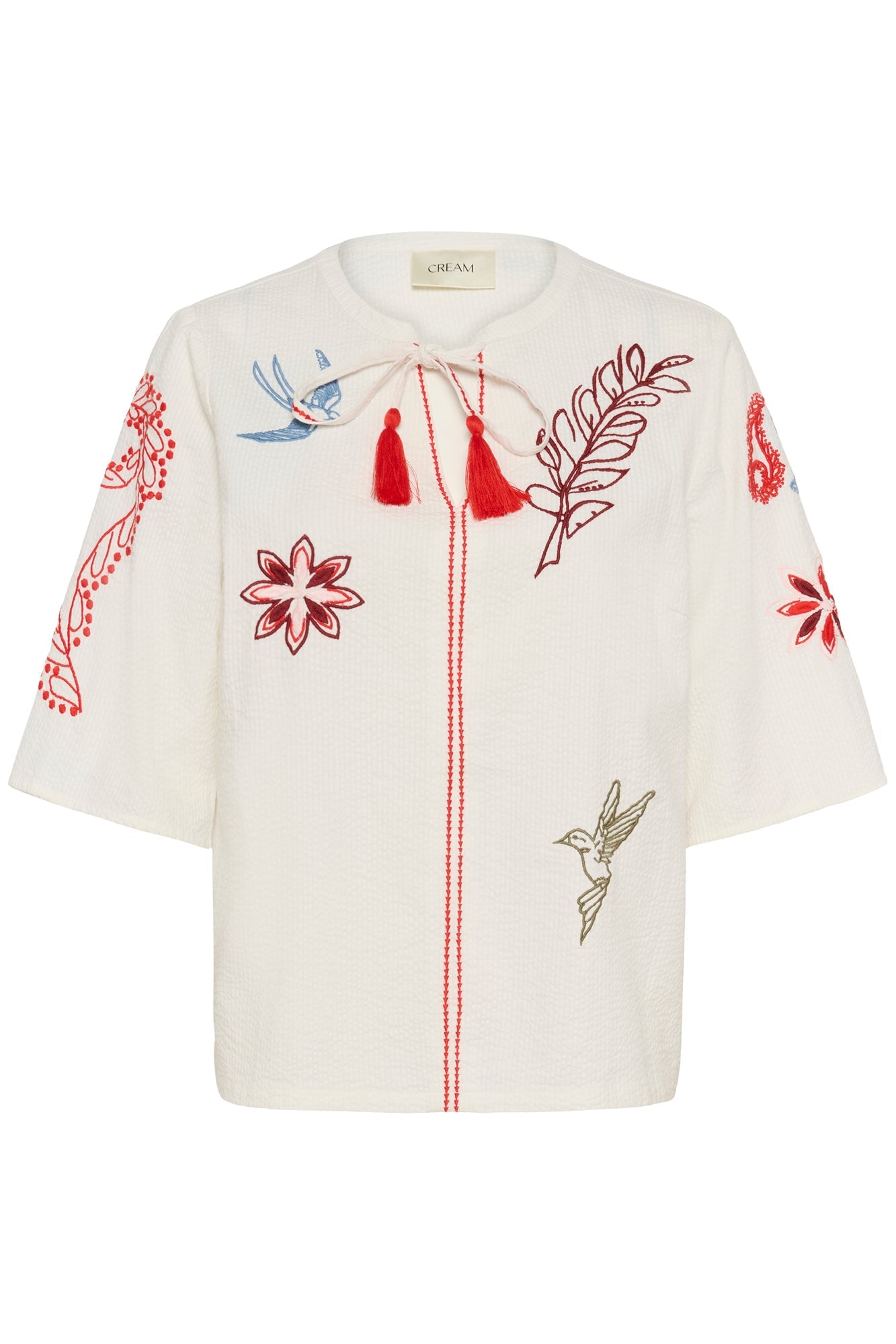 Chandail avec une boucle pour femme par Cream | 10614840 Blanc | Boutique Vvög, vêtements mode pour homme et femme