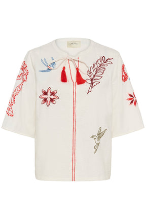 Chandail avec une boucle pour femme par Cream | 10614840 Blanc | Boutique Vvög, vêtements mode pour homme et femme