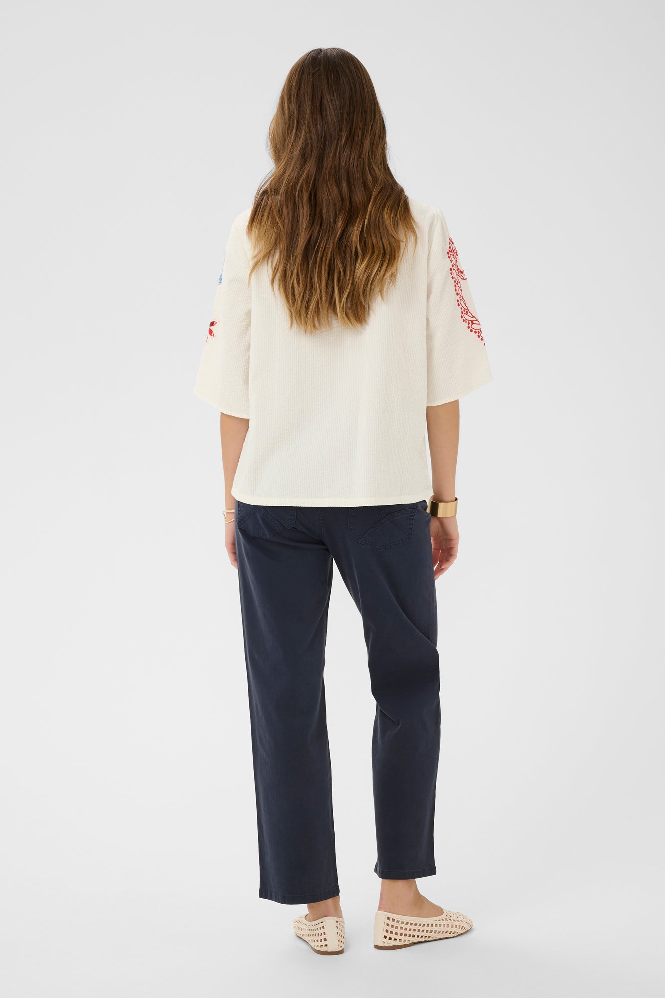 Chandail avec une boucle pour femme par Cream | 10614840 Blanc | Boutique Vvög, vêtements mode pour homme et femme