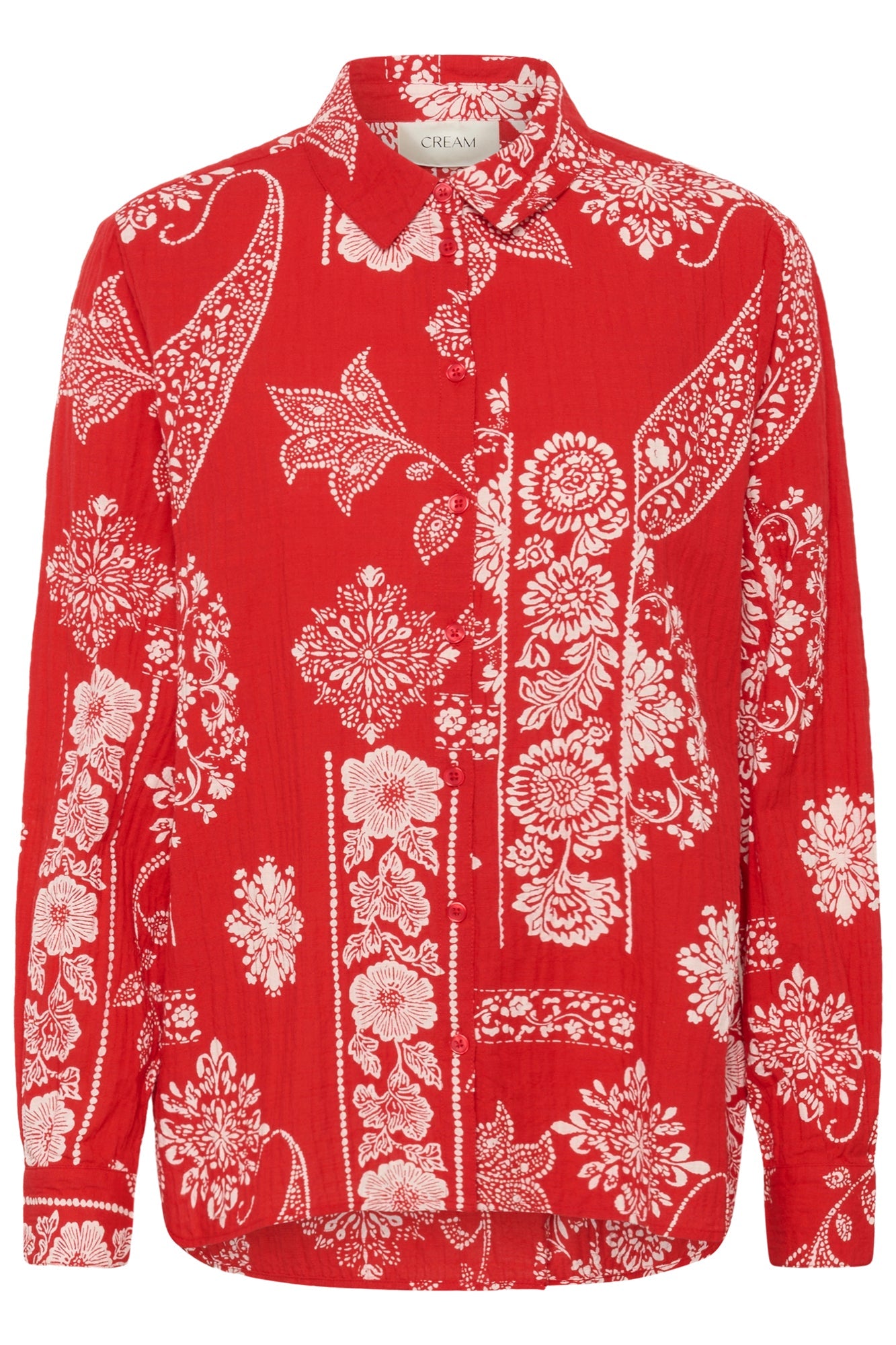 Blouse pour femme par Cream | 10614904 Imprimé Ethnique Rouge | Boutique Vvög, vêtements mode pour homme et femme
