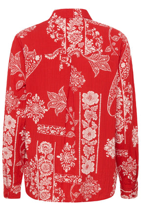 Blouse pour femme par Cream | 10614904 Imprimé Ethnique Rouge | Boutique Vvög, vêtements mode pour homme et femme