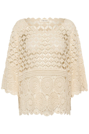 Chandail à motifs transparents pour femme par Cream | 10614908 Cheville Parfaitement Pâle | Boutique Vvög, vêtements mode pour homme et femme