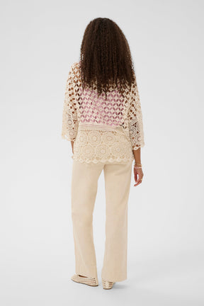 Chandail à motifs transparents pour femme par Cream | 10614908 Cheville Parfaitement Pâle | Boutique Vvög, vêtements mode pour homme et femme