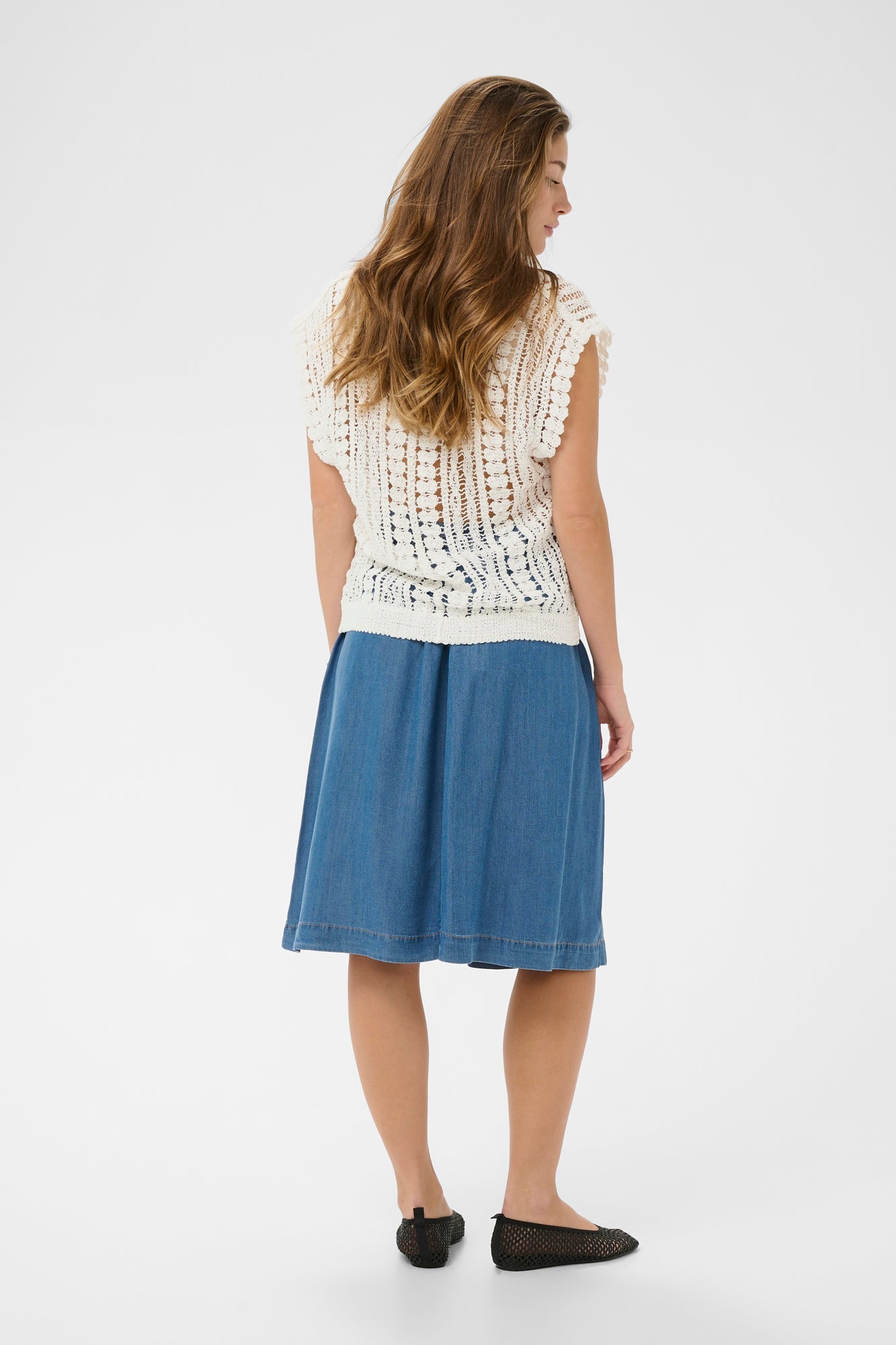 T-Shirt avec ouvertures pour femme par Cream | 10614926 Blanc Neige | Boutique Vvög, vêtements mode pour homme et femme