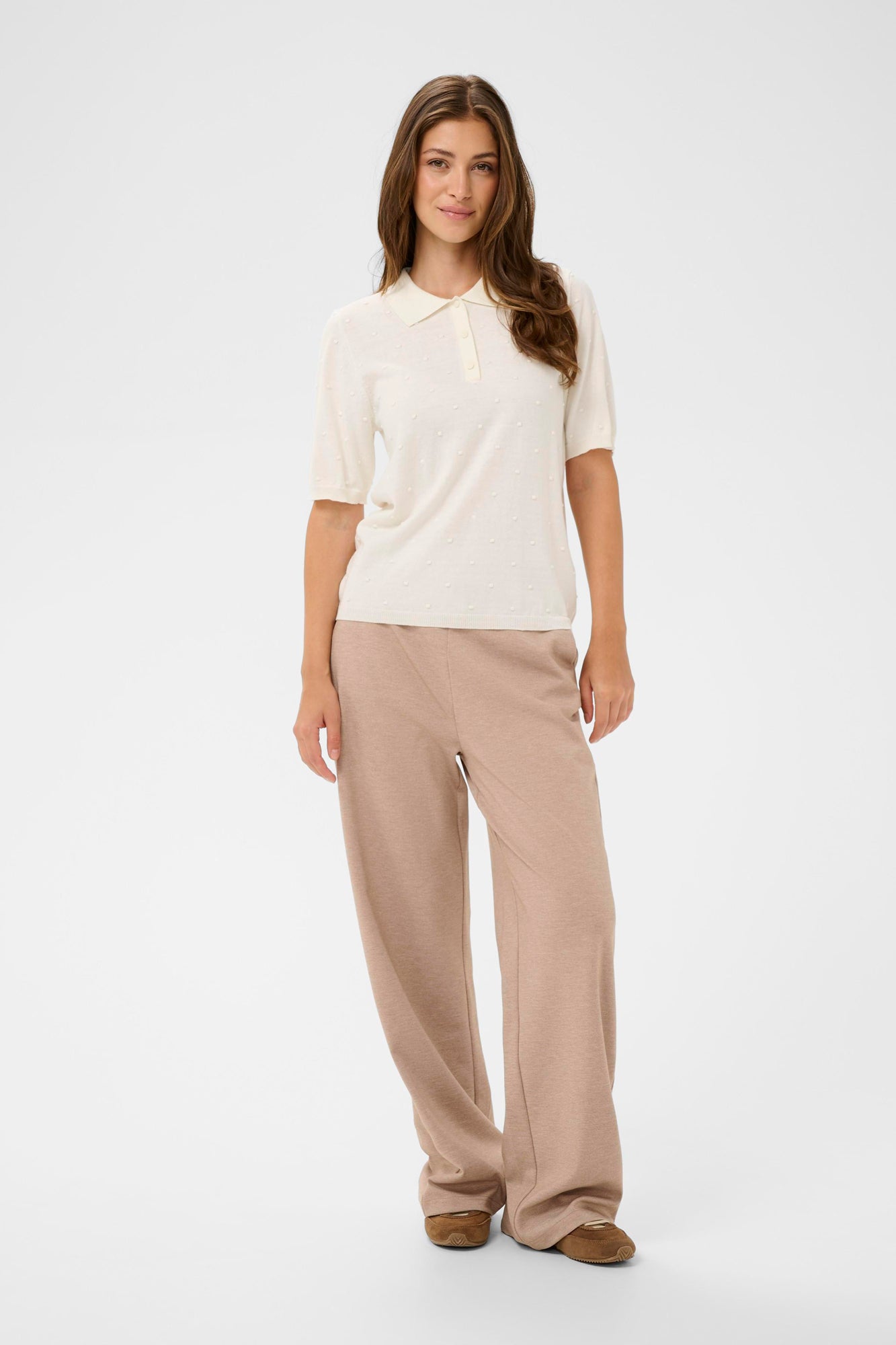 Polo pour femme par Cream | 10614974 Blanc Doux | Boutique Vvög, vêtements mode pour homme et femme