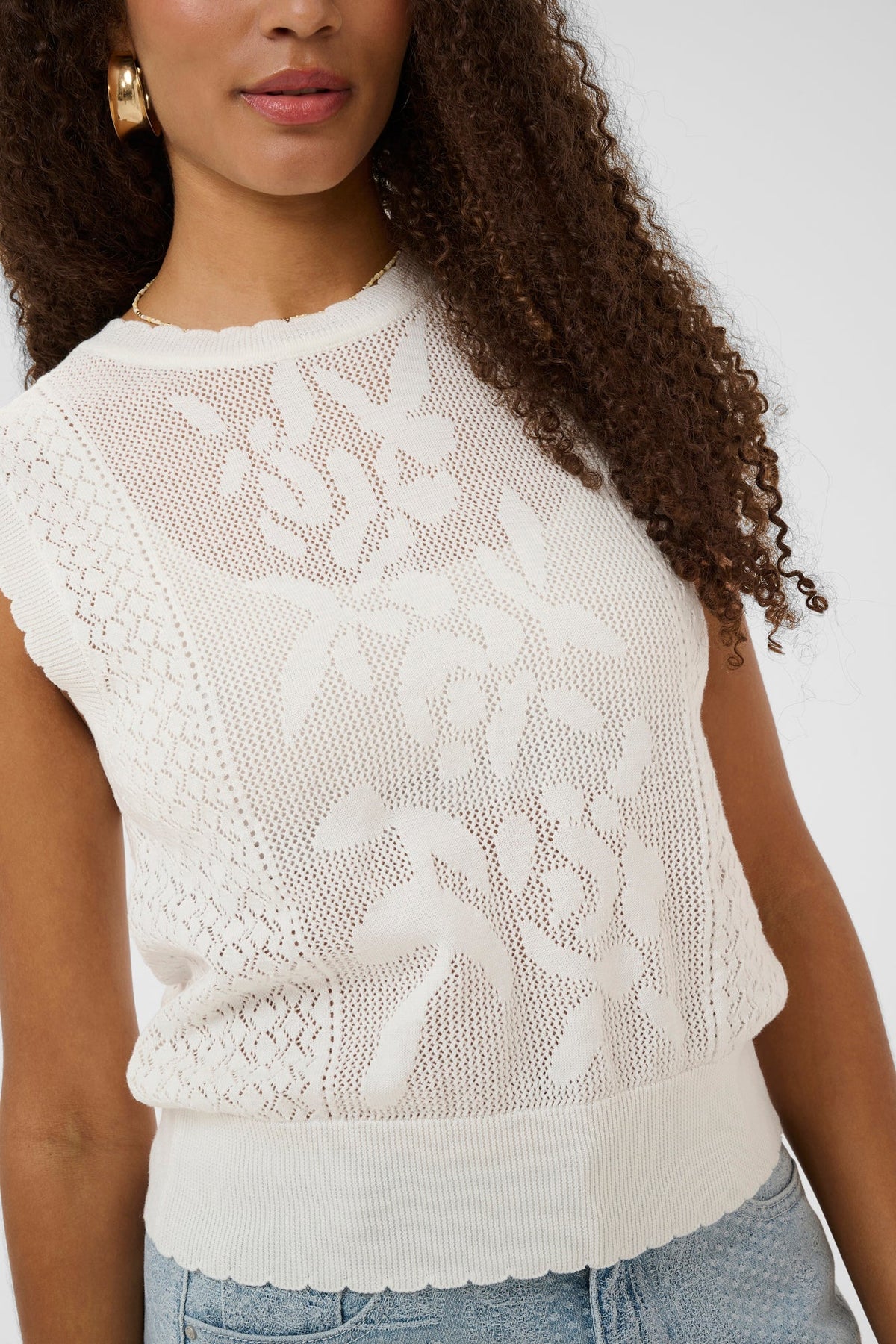 Camisole pour femme par Cream | 10615024 Blanc neige | Boutique Vvög, vêtements mode pour homme et femme