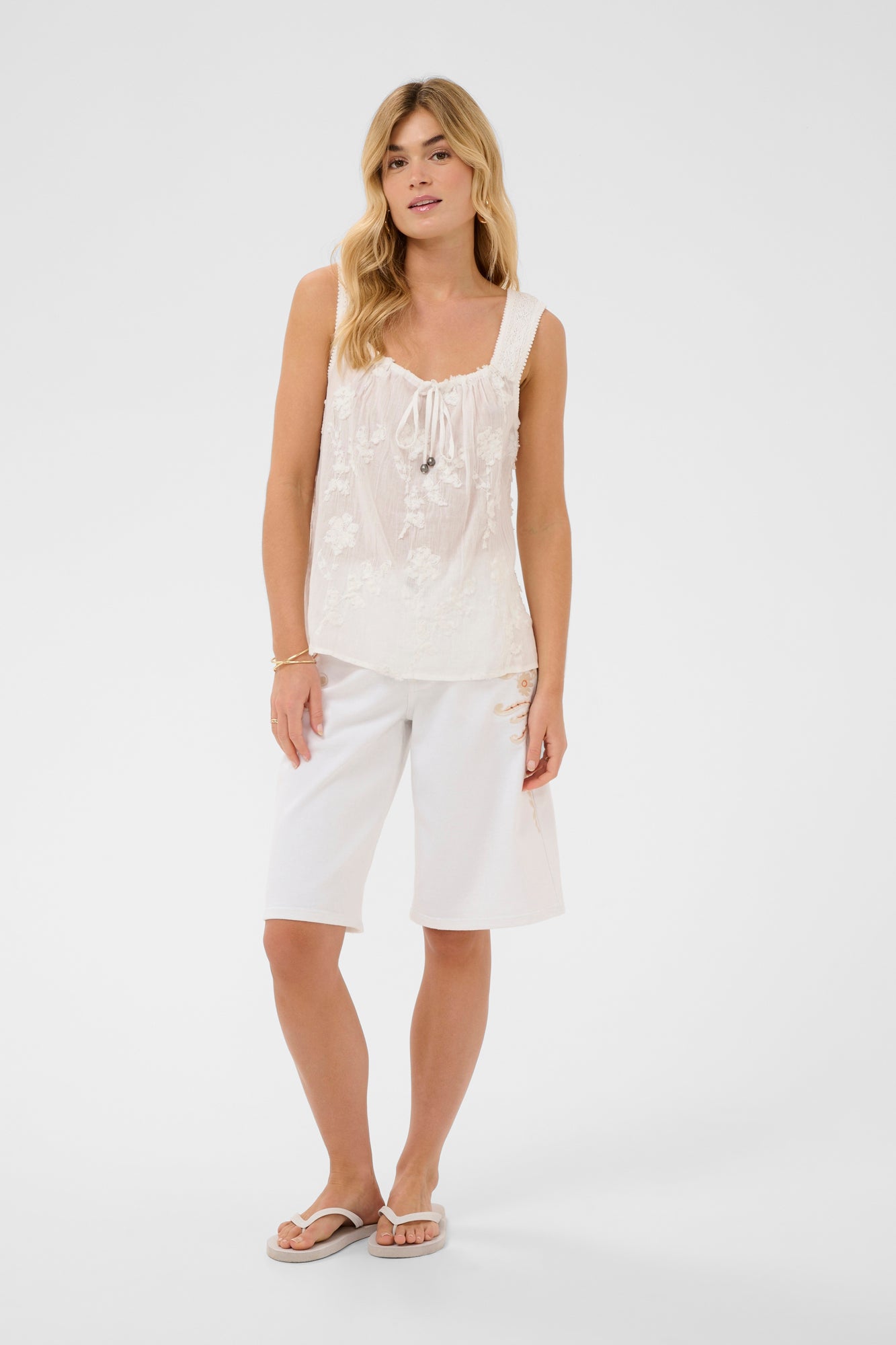 Camisole pour femme par Cream | 10615030 Blanc neige | Boutique Vvög, vêtements mode pour homme et femme