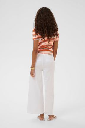 Pantalon pour femme par Cream | 10615093 Blanc neige | Boutique Vvög, vêtements mode pour homme et femme