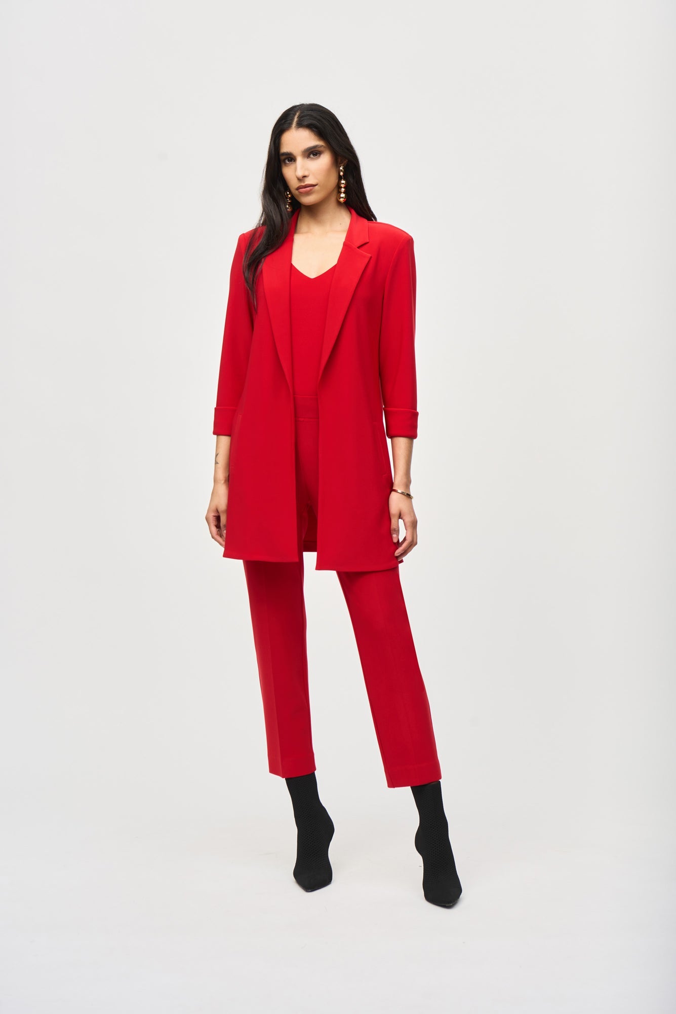 Veston pour femme par Joseph Ribkoff | 233304F24 Rouge | Boutique Vvög, vêtements mode pour homme et femme