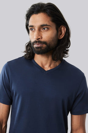 T-shirt à manches courtes pour homme par Robert Barakett | 23336V Georgia Nuit Bleu | Boutique Vvög, vêtements mode pour homme et femme