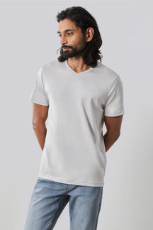 T-shirt à manches courtes pour homme par Robert Barakett | 23336V Georgia Craie | Boutique Vvög, vêtements mode pour homme et femme