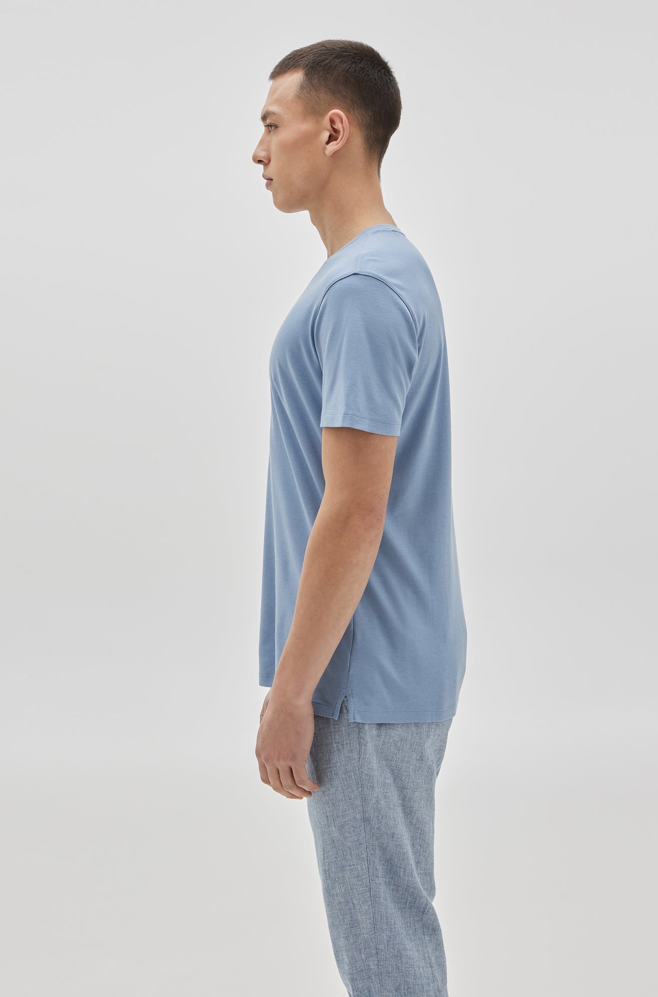T-Shirt col-V pour homme par Robert Barakett | Georgia 23336V DOVEBL | Boutique Vvög, vêtements mode pour homme et femme