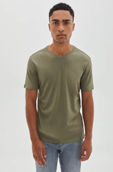 T-Shirt col en V pour homme par Robert Barakett | 23336V Georgia Olive | Boutique Vvög, vêtements mode pour homme et femme