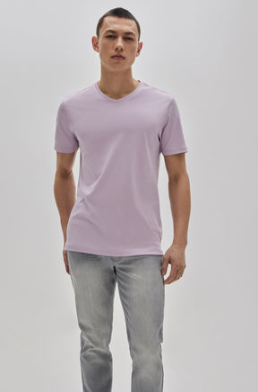 T-Shirt col v pour homme par Robert Barakett | 23336V/Georgia Rose Clair/Light Pink| Boutique Vvög, vêtements mode pour homme et femme