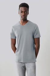 T-shirt à manches courtes pour homme par Robert Barakett | 23336V Georgia Gris | Boutique Vvög, vêtements mode pour homme et femme