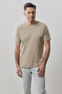 T-Shirt pour homme par Robert Barakett | Georgia 23336 Ficelle | Boutique Vvög, vêtements mode pour homme et femme