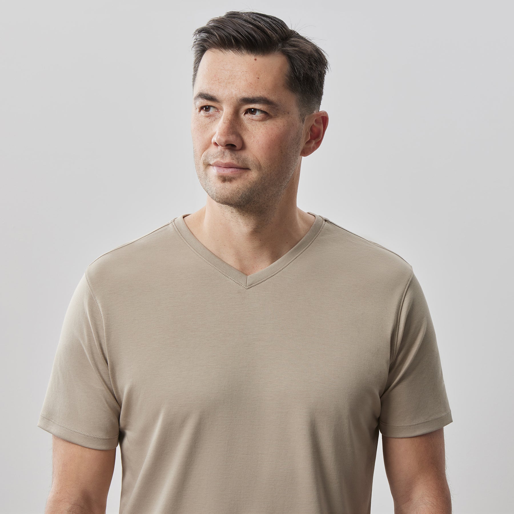 T-Shirt pour homme par Robert Barakett | Georgia 23336 Ficelle | Boutique Vvög, vêtements mode pour homme et femme