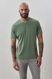 T-shirt à manches courtes pour homme par Robert Barakett | 23336V Georgia Saule Blanc | Boutique Vvög, vêtements mode pour homme et femme