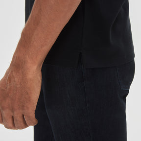 T-shirt à manches courtes pour homme par Robert Barakett | 23336V Georgia Noir | Boutique Vvög, vêtements mode pour homme et femme