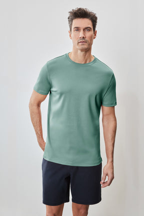 T-Shirt pour homme par Robert Barakett | Georgia 23336 Vert Aqua | Boutique Vvög, vêtements mode pour homme et femme