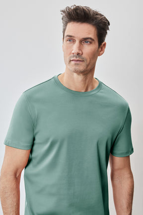 T-Shirt pour homme par Robert Barakett | Georgia 23336 Vert Aqua | Boutique Vvög, vêtements mode pour homme et femme