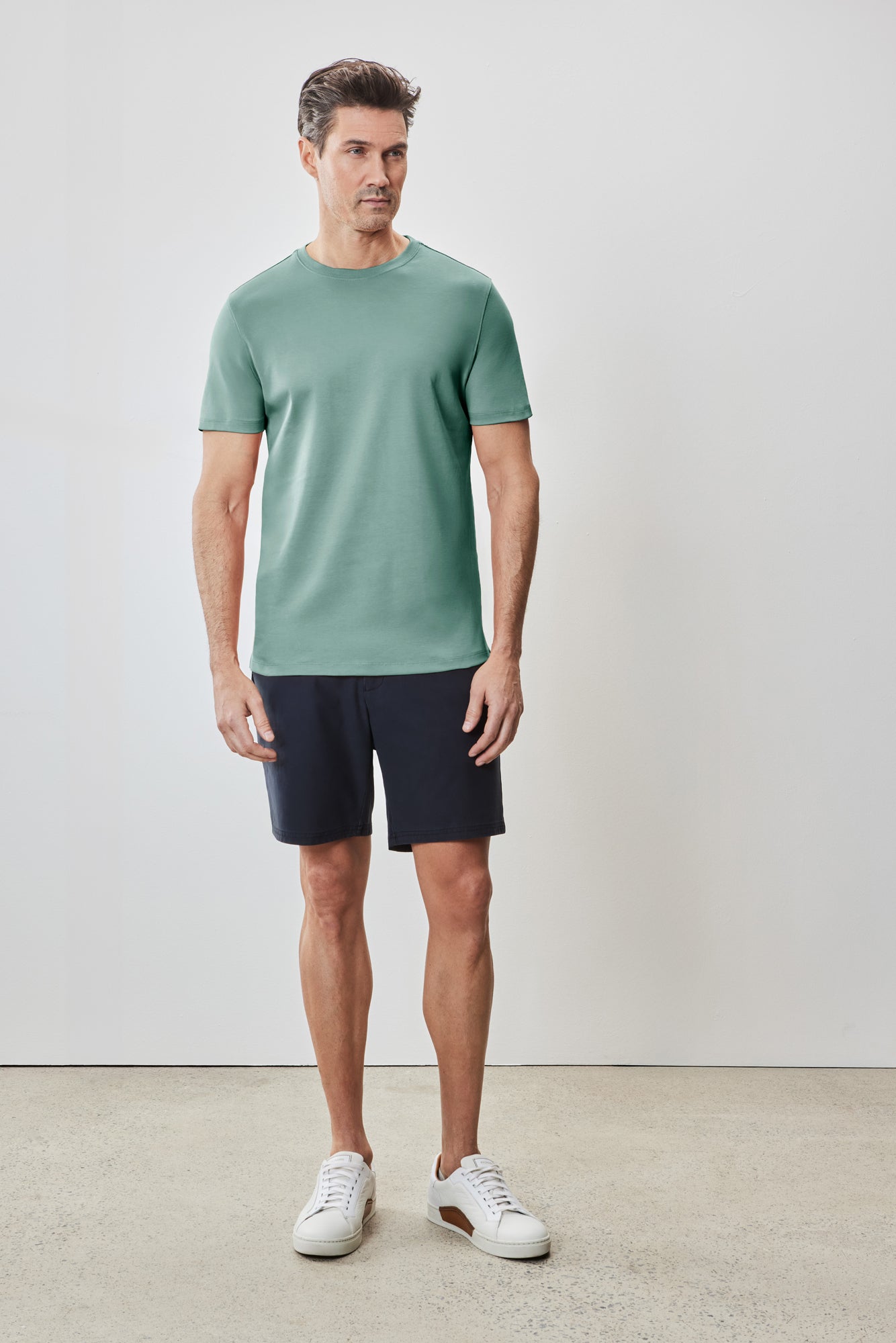 T-Shirt pour homme par Robert Barakett | Georgia 23336 Vert Aqua | Boutique Vvög, vêtements mode pour homme et femme
