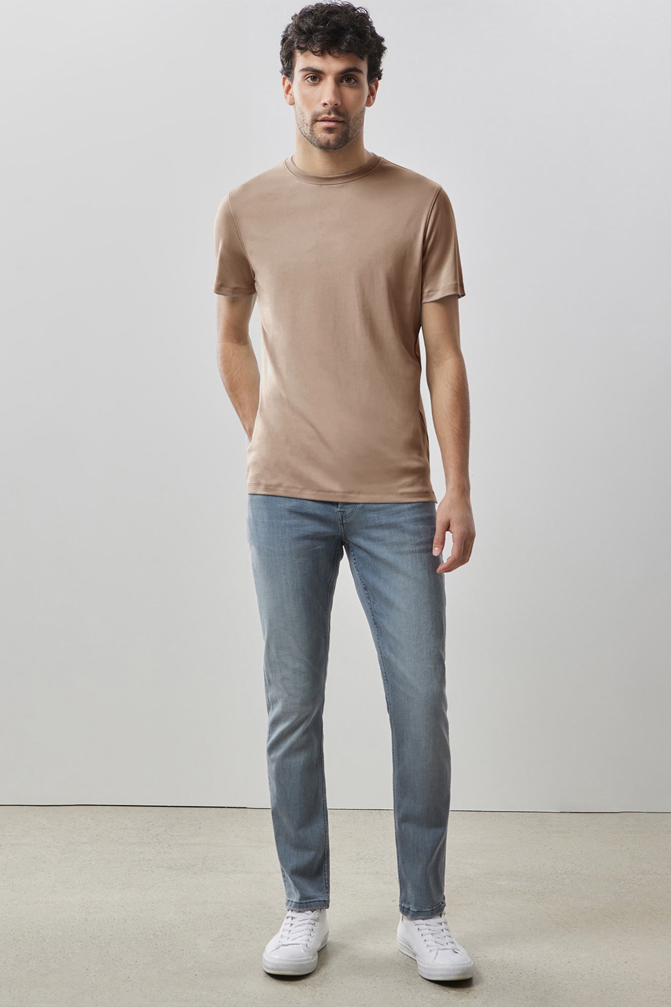 T-Shirt pour homme par Robert Barakett | Georgia 23336 Café | Boutique Vvög, vêtements mode pour homme et femme
