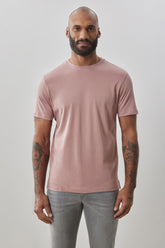 T-shirt à manches courtes pour homme par Robert Barakett | 23336 Georgia Corail | Boutique Vvög, vêtements mode pour homme et femme