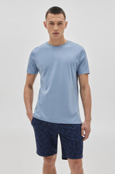 T-Shirt col rond pour homme par Robert Barakett | 23336/Georgia Bleu De Douvres/Dover Blue| Boutique Vvög, vêtements mode pour homme et femme