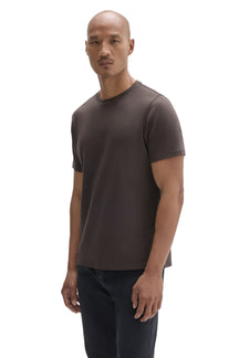 T-Shirt manches courtes brun taupe foncé, vue de cote pour homme par Robert Barakett