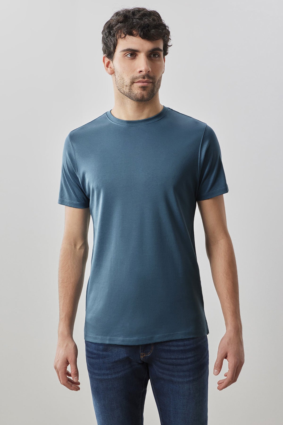T-Shirt pour homme par Robert Barakett | Georgia 23336 Bleu Orion | Boutique Vvög, vêtements mode pour homme et femme