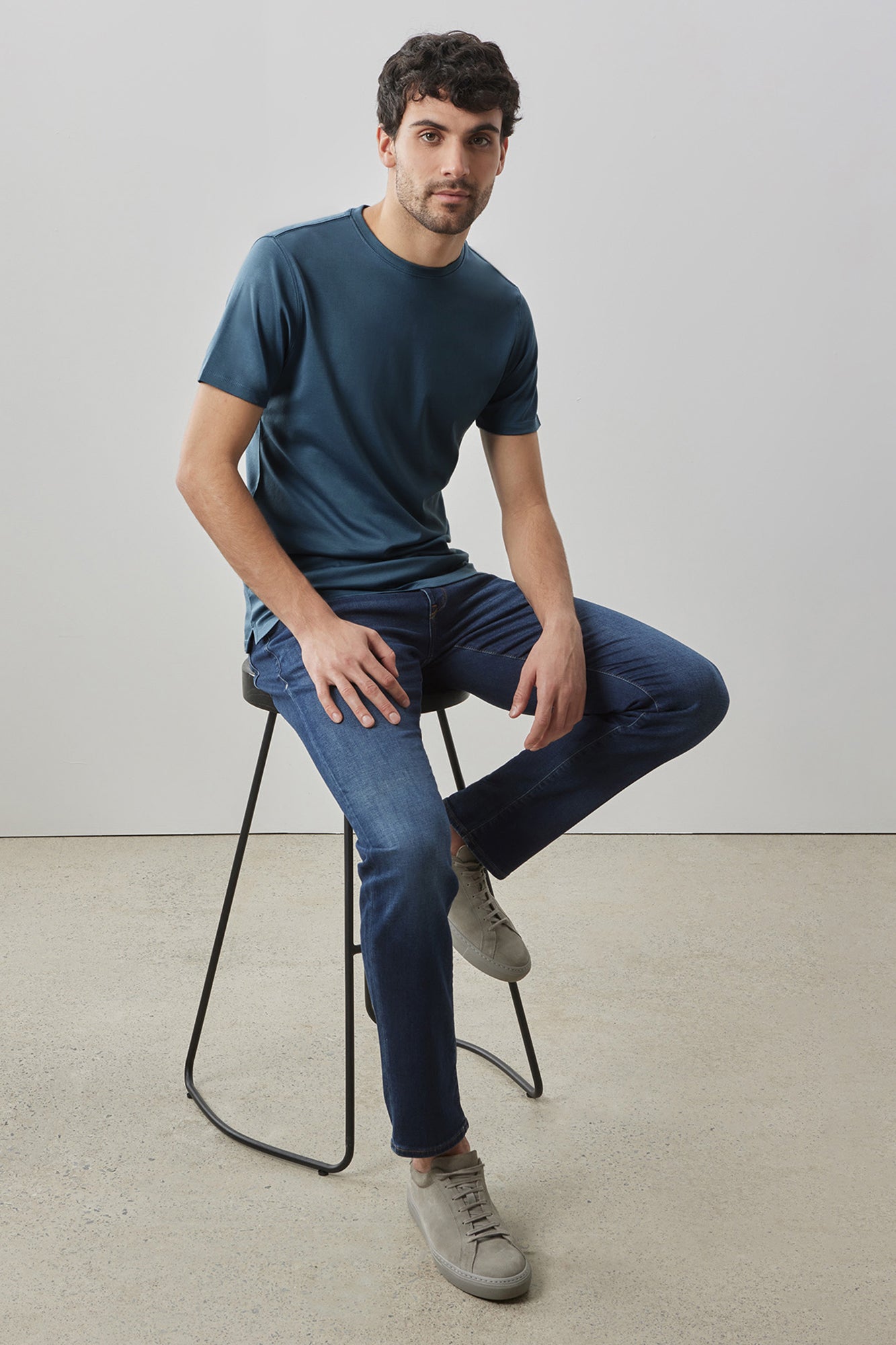 T-Shirt pour homme par Robert Barakett | Georgia 23336 Bleu Orion | Boutique Vvög, vêtements mode pour homme et femme
