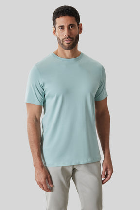 T-Shirt pour homme par Robert Barakett | 23336 Georgia Brume Aquatique | Boutique Vvög, vêtements mode pour homme et femme