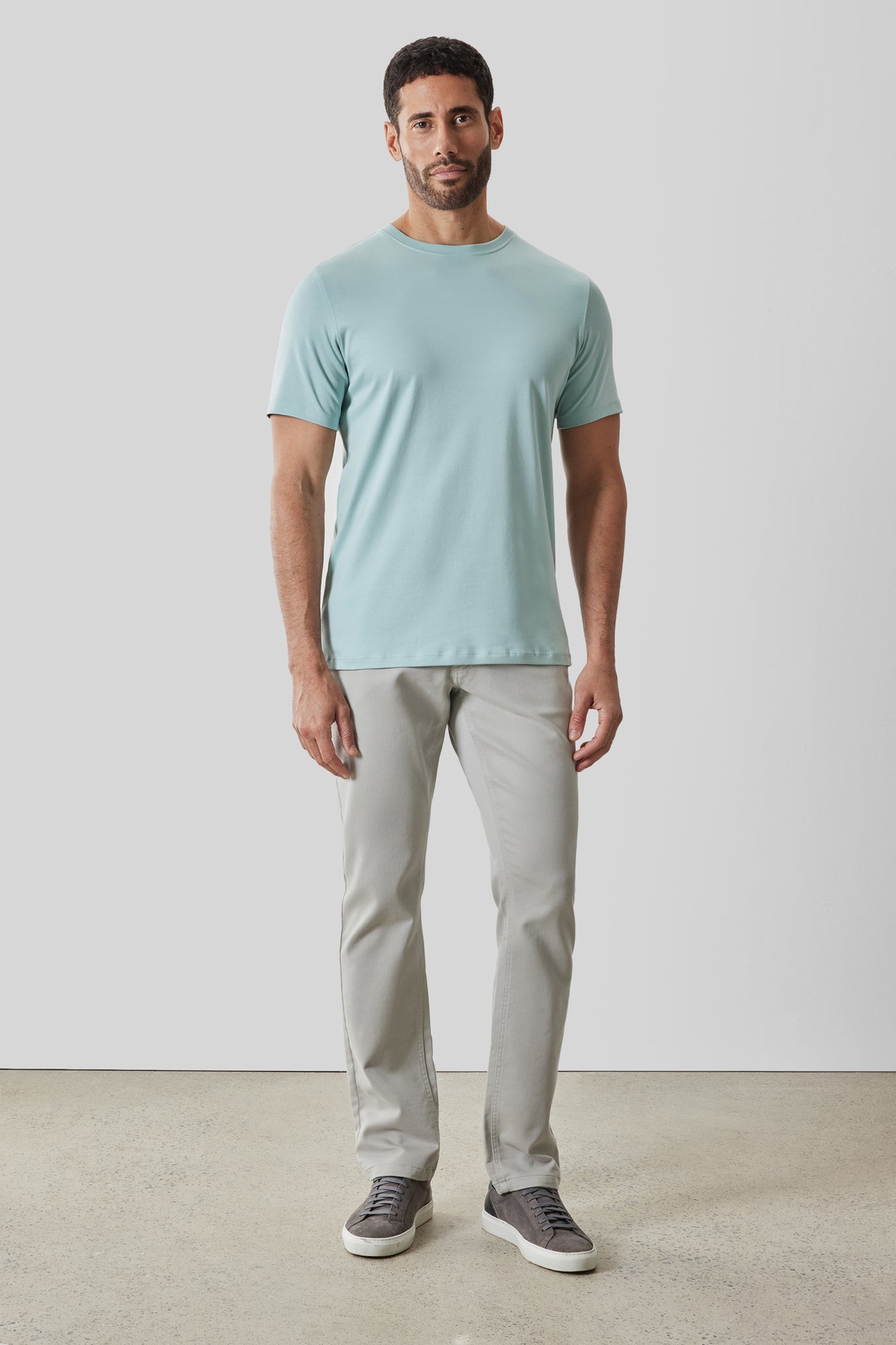 T-Shirt pour homme par Robert Barakett | 23336 Georgia Brume Aquatique | Boutique Vvög, vêtements mode pour homme et femme