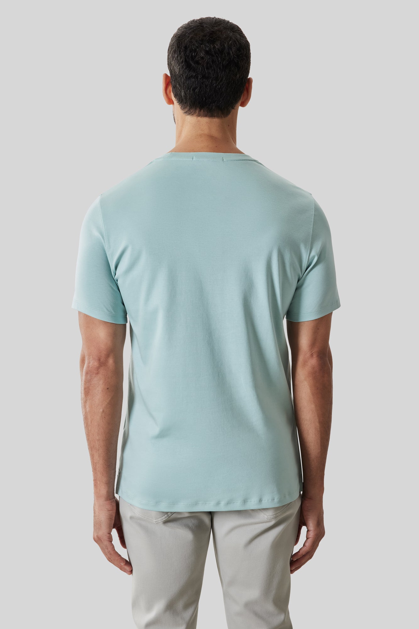 T-Shirt pour homme par Robert Barakett | 23336 Georgia Brume Aquatique | Boutique Vvög, vêtements mode pour homme et femme