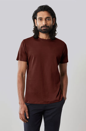 T-Shirt pour homme par Robert Barakett | Georgia 23336 Rouge Foncé | Boutique Vvög, vêtements mode pour homme et femme