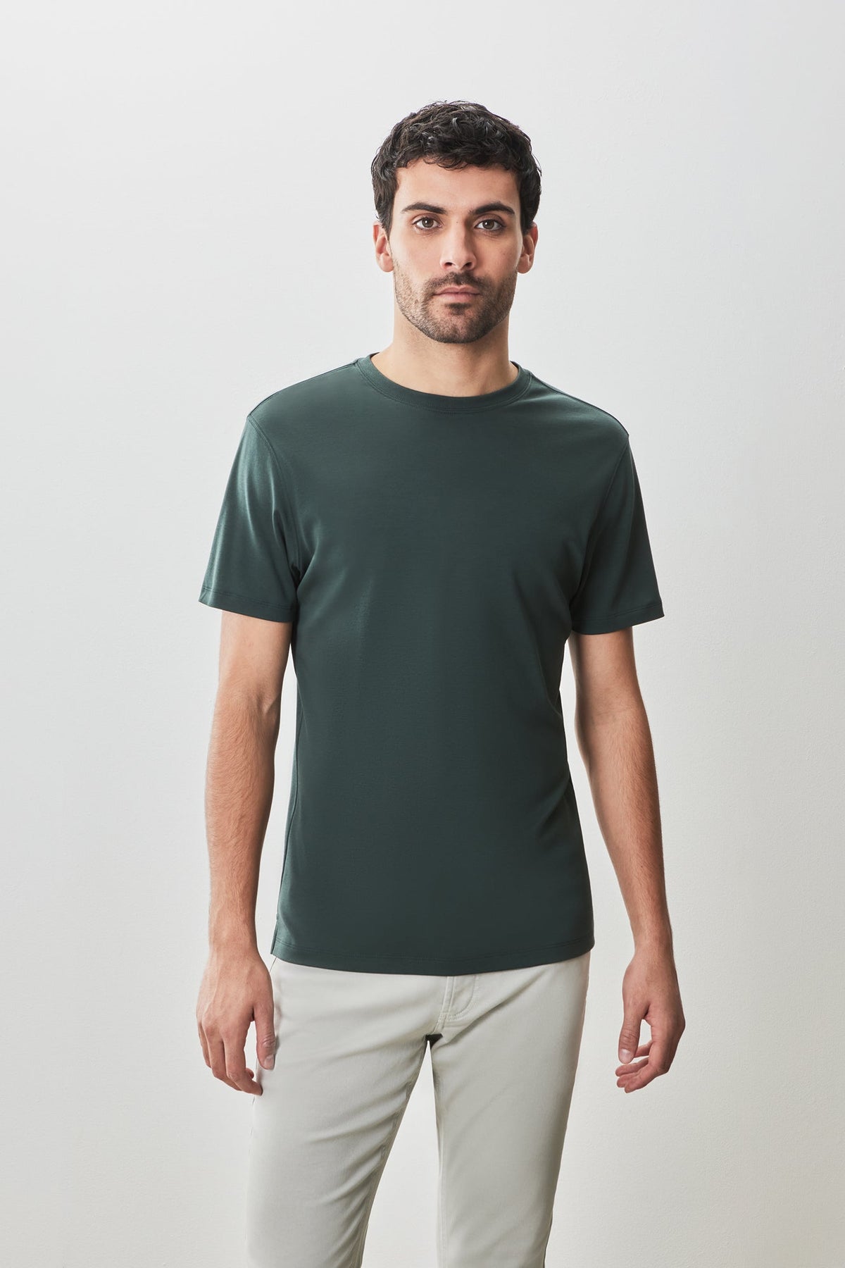 T-shirt à manches courtes pour homme par Robert Barakett | 23336 Georgia Vert Foncé | Boutique Vvög, vêtements mode pour homme et femme