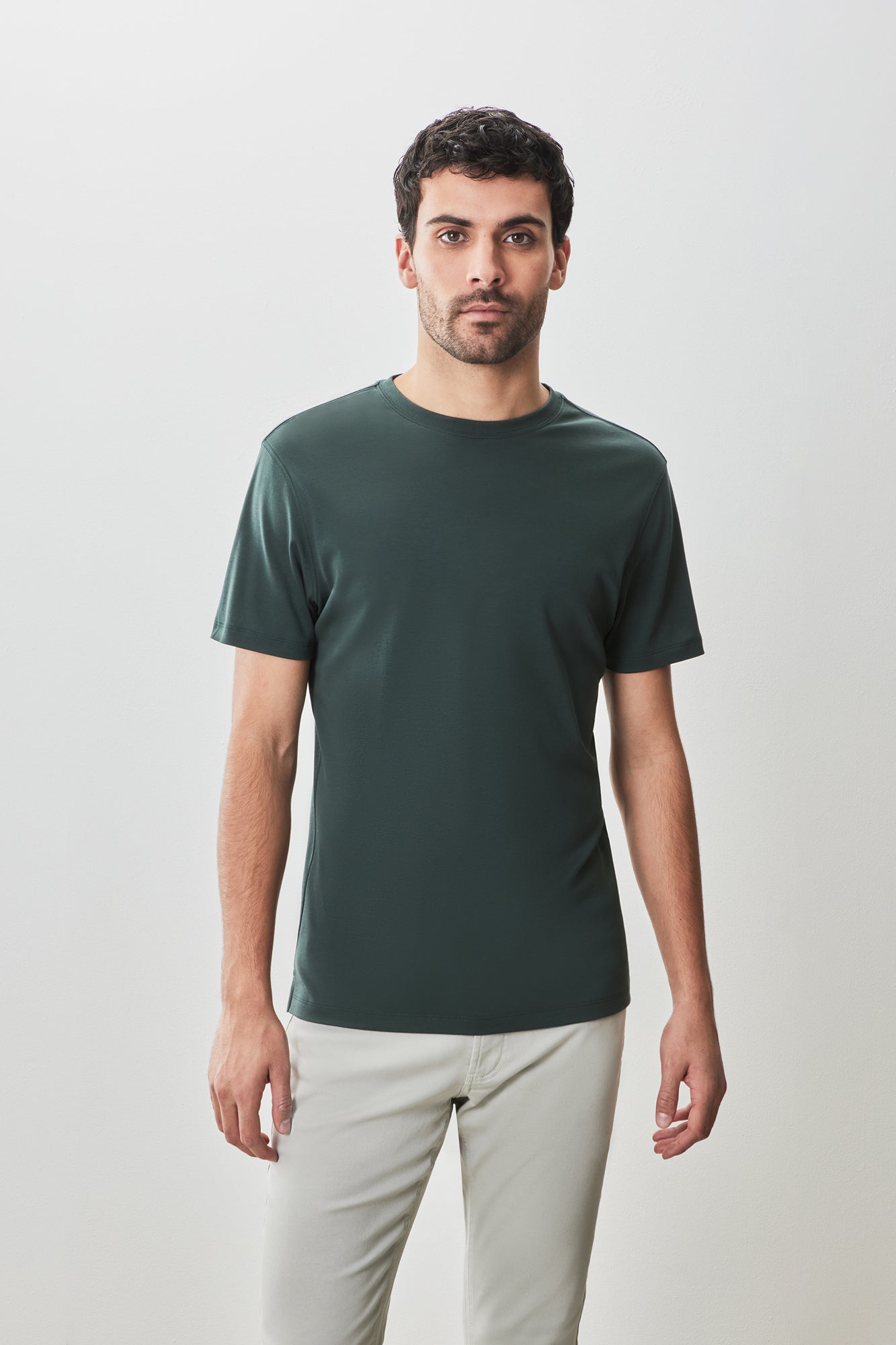 T-shirt à manches courtes pour homme par Robert Barakett | 23336 Georgia Vert Foncé | Boutique Vvög, vêtements mode pour homme et femme