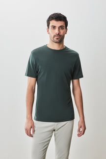 T-shirt à manches courtes pour homme par Robert Barakett | 23336 Georgia Vert Foncé | Boutique Vvög, vêtements mode pour homme et femme