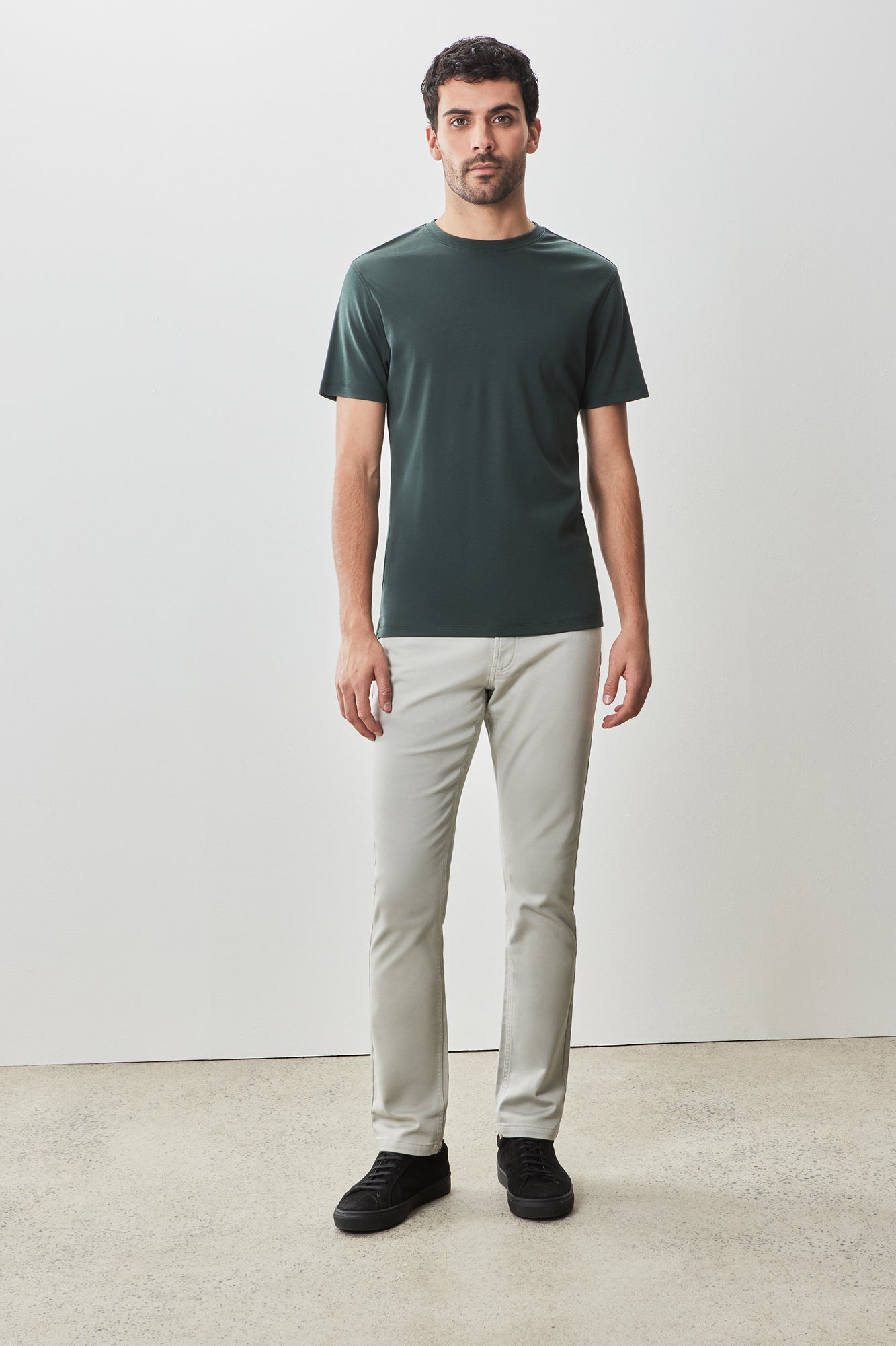 T-shirt à manches courtes pour homme par Robert Barakett | 23336 Georgia Vert Foncé | Boutique Vvög, vêtements mode pour homme et femme