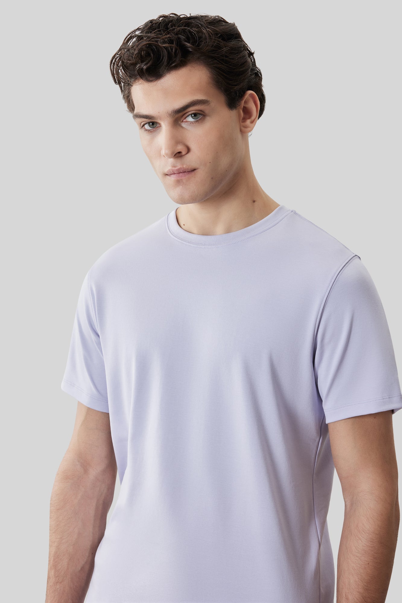 T-Shirt pour homme par Robert Barakett | 23336 Georgia Lilas Brume | Boutique Vvög, vêtements mode pour homme et femme
