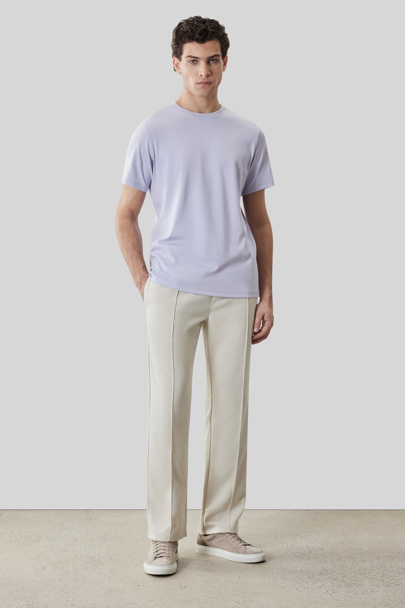 T-Shirt pour homme par Robert Barakett | 23336 Georgia Lilas Brume | Boutique Vvög, vêtements mode pour homme et femme