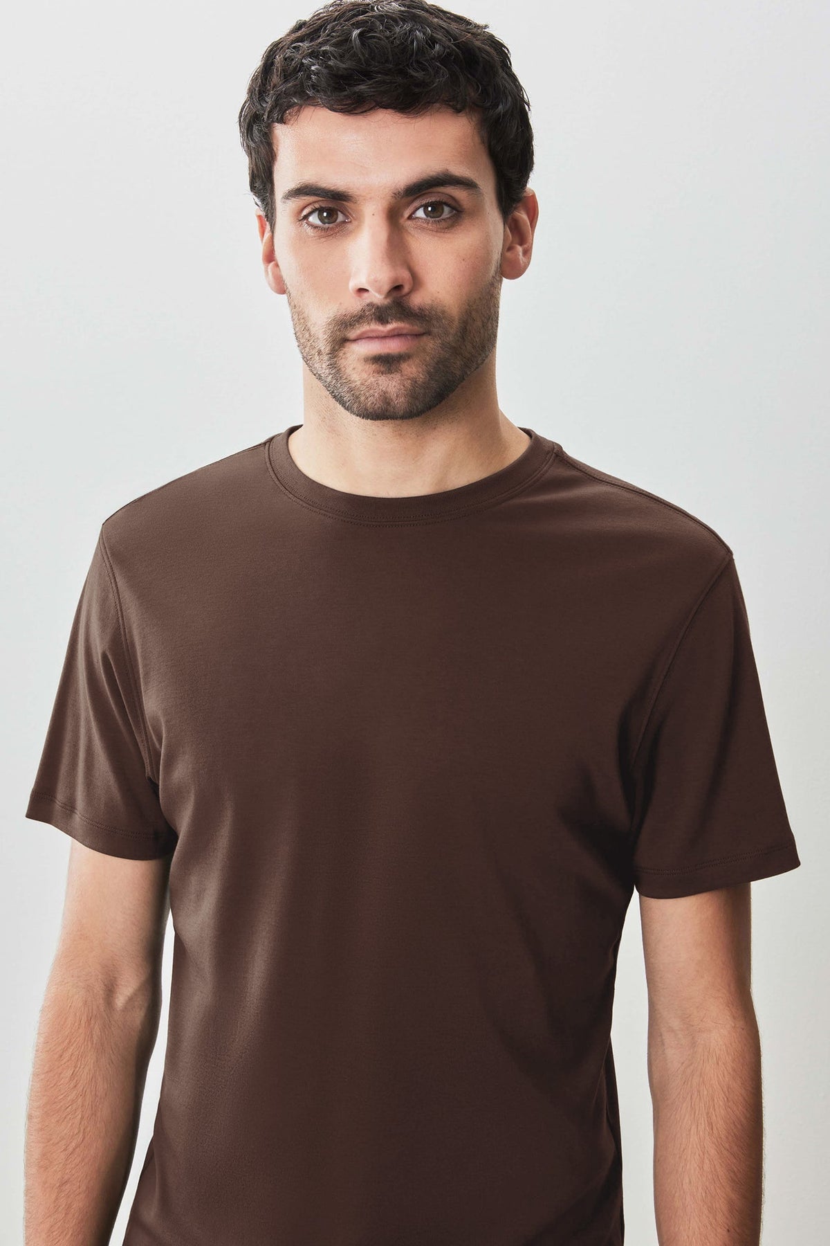 T-Shirt pour homme par Robert Barakett | Georgia 23336 Brun Rustique | Boutique Vvög, vêtements mode pour homme et femme
