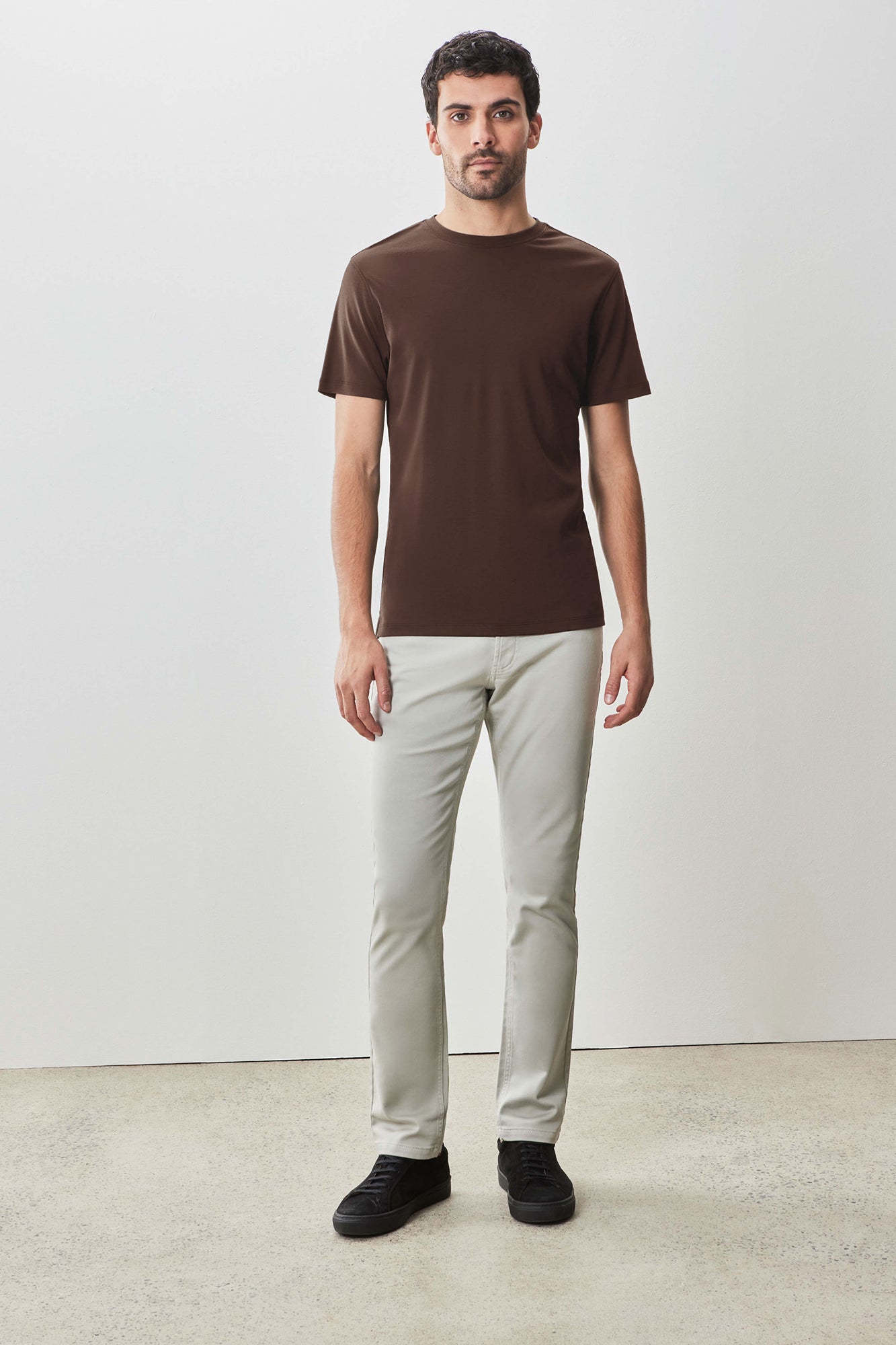 T-Shirt pour homme par Robert Barakett | Georgia 23336 Brun Rustique | Boutique Vvög, vêtements mode pour homme et femme