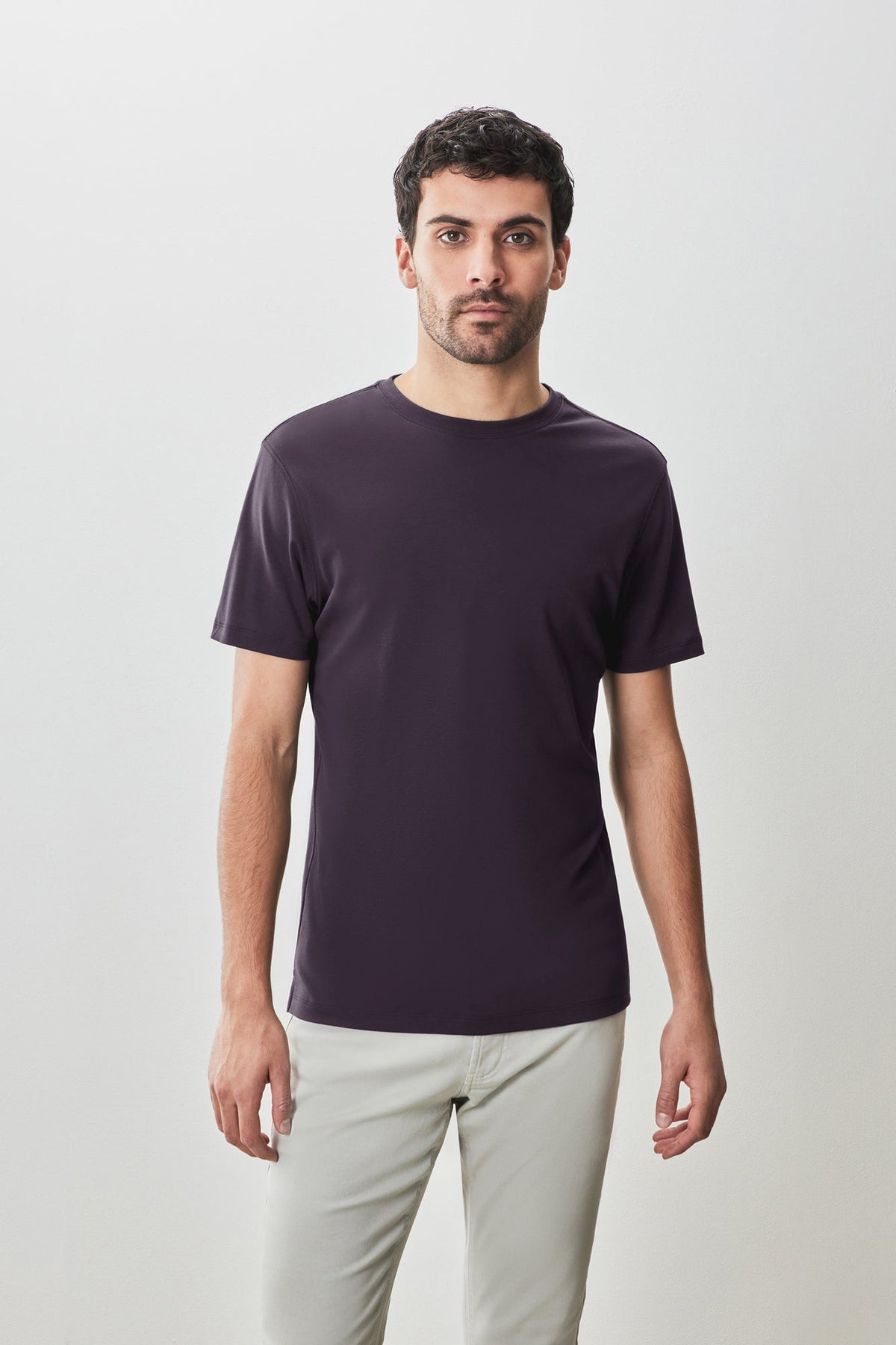 T-Shirt pour homme par Robert Barakett | Georgia 23336 Violet Hivernal | Boutique Vvög, vêtements mode pour homme et femme